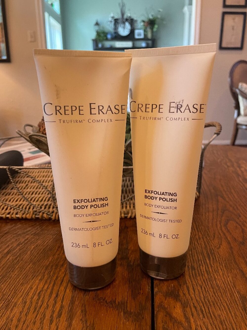 NEW 2x Crepe Erase TruFirm Complex Exfoliating Body Polish 8oz/236mL